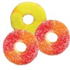 Strawberry Banana Gummi Rings Candy, Assorted Fruit Flavors Gummies, Allergy