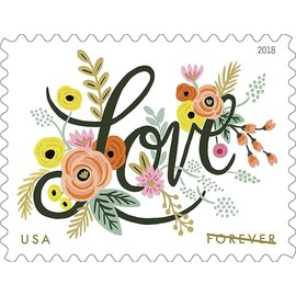 Love Flourishes Postage Stamp-lot of 80