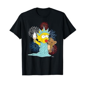 The Simpsons 4th Of July Statue Of Liberty Maggie Simpson T-Shirt