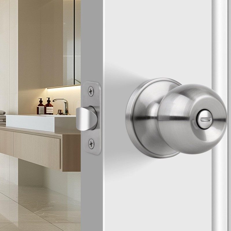 LOQRON Adjustable Deadlatch 2-3/8" or 2-3/4", Privacy and Passage Door