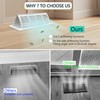 2-in-1 Vent Deflector for Home Floor, Strong Plastic, 4"x10“ Register