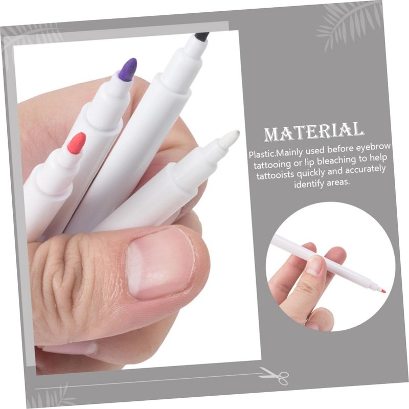 Gatuida 4pcs Professional Tattoo Positioning Markers Beauty Salon Ear Piercing