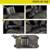 Molle Glow Stick Pouch Organizer Sleeve, Tactical Chem Light Stick