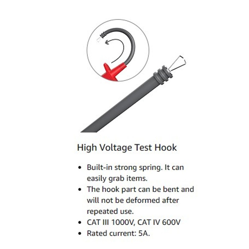 25Pcs Multimeter Test Cable Kit Probe Line Wire Hook Crocodile