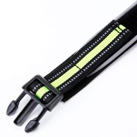 Highly Reflective HEAVY DUTY & STRONG dog Collar With Thickened Security Buckle D-Ring (Medium)