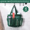 Chapou 4 Packs Mesh Large Shower Caddy Portable with 8