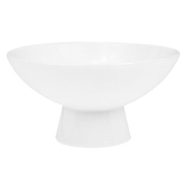 NUOBESTY Ceramic Footed Bowl, High Base Fruit Bowl, Decorative Fruit Bowl, Dessert Display Stand, Wedding Snack Holder for Kitchen Counter Centerpiece Table Decor