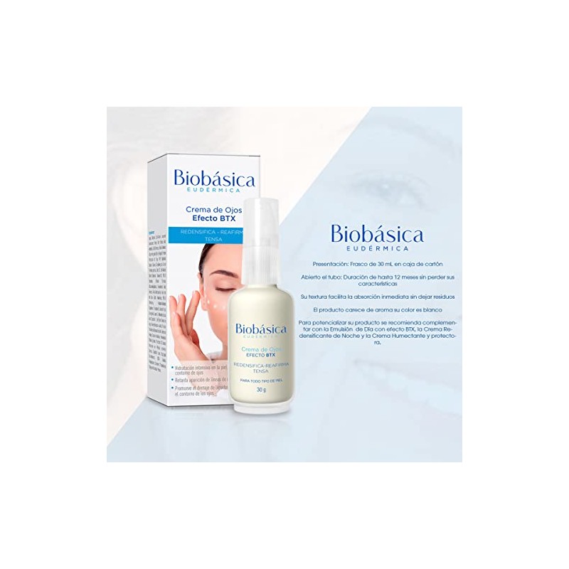 Crema de ojos con efecto BTX Uso día y noche