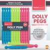 SOL 24pk Plastic Dolly Pegs For Washing Line | Heavy