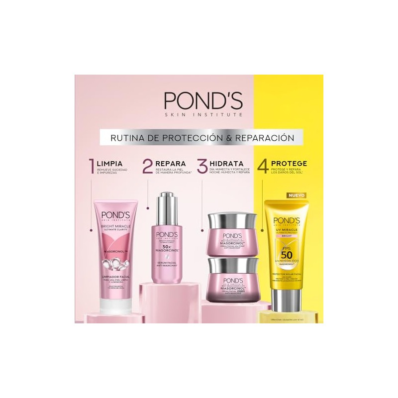 POND'S Protector Solar Facial 50 FPS UV Miracle Bright, Anti-Manchas