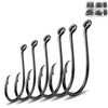 Atibin Steel Bass Fishing Hooks Freshwater Bait Sharp Fishing Hook