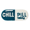 Mooky Mats Chill Pill Long Bath Mat Runner Non Slip