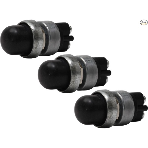 NoBrand 3 Pack Heavy Duty Push Button Momentary Start Switch