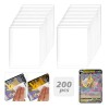200pzs Card Sleeves Mica Funda Protectora De Cartas Tarjetas 200pcs