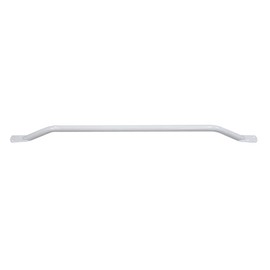White Steel Pipe Grab Bar - 900mm Length - Rounded Safety Ends - Epoxy Coating - Wall Support Mobility Bar Handle