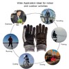 heekpek Men's Winter Leather Gloves Thick Warm Fleece Windproof Gloves