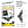 Semi-Permanent Tattoo, Ascending Shadow Eagle, Long Lasting Temporary Tattoos, Waterproof