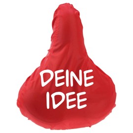 Shirtinstyle Premium Protective Cover Saddle Cover Saddle Protector with Your Desired Text Refined Bicycle Protection Cover Cover Red