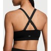 Victoria's Secret Knockout Front-Close Sports Bra Black