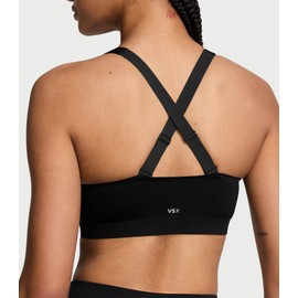 Victoria's Secret Knockout Front-Close Sports Bra Black