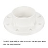 PATIKIL 110mm/4.3 Inch PVC Pipe Fitting, Flange Pipe Socket Coupling