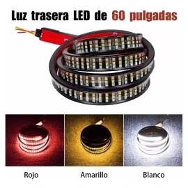 PUNKZZ Tira De Luz Led De Puerta Trasera 60 Pulgadas Para Camioneta