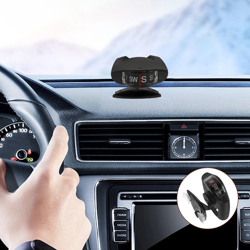 TINEASUR Auto Compass for Car Dashboard with Adjustable Inclinometer and