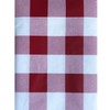 Newbridge Red Buffalo Check Rectangle Vinyl Tablecloth with Flannel Backing,