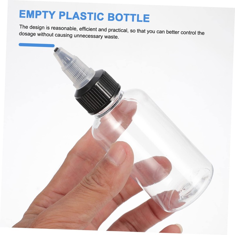 SAFIGLE 20Pcs Translucent Dispenser Bottle Reusable Squeeze Bottles for Liquid