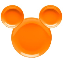 Zak Mickey Mouse Ear Kids Plates 8.3 Inches Length x 0.3 Inches Width x 8.1 Inches Height Melamine Dinnerware Orange