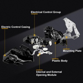 ASAPE Door Lock Actuator Rear Right Passenger Side Fit for 2013-2017 for Lexus ES350 GS350, 2010-2018 for Toyota 4Runner,2015-2017 for Toyota Camry,2008-2013 for Toyota Highlander, Replace#931-404
