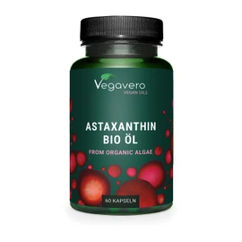 Vegavero Vegavero Organic Astaxanthin 8 mg | Natural Antioxidant Supplements | Highly Bioavailable | NO Additives, Lab-Tested | 60 Capsules | Vegan
