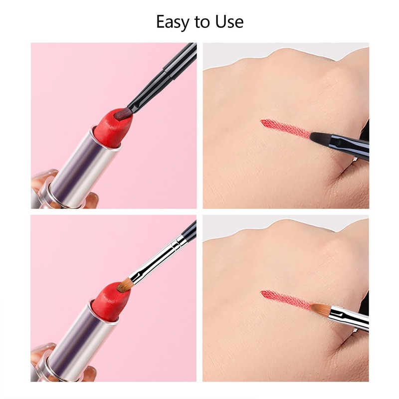 ACOSBRUOP Makeup Brushes Lip brushes Lipliner brushes Black Retraltable for