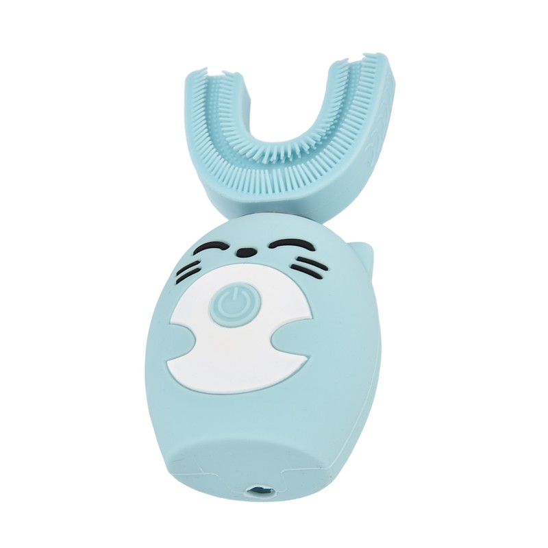 Kids Tooth Brush Cartoon Design USB Charging Food Grade Silicone
