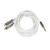 Monoprice Audio Cable - 10 Feet - White | Stereo