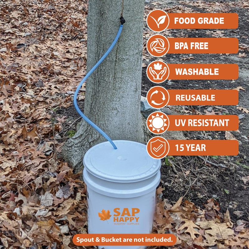 SAP HAPPY Maple Syrup Sap Collection Tubing (250 Feet) -