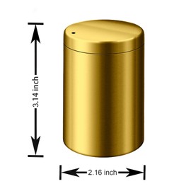 YIFOCUS Stainless Steel Toothpick Holder Dispenser Quality Home Tooth Picks Lot Container with 500 Pieces Bamboo Toothpicks for Teeth and Appetizer (Golden)