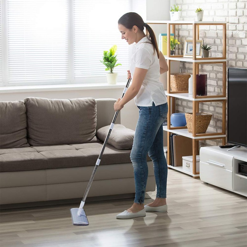 CQT Commercial Flat Microfiber Floor Mop Cleaning System 18" Inch