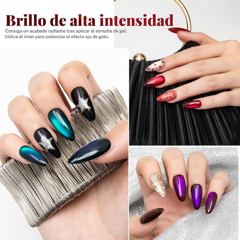 CHERIMOYA Kit de 6 Esmaltes de Uñas en Gel Ojo