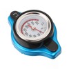 Aluminum Alloy Radiator Cap Temperature Gauge Leakproof Universal Car (Little