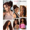 Chocolate Brown Hidden Strap Deep Wave 360 Gluless Lace Front