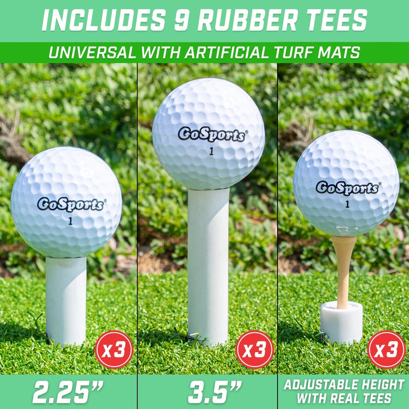 GoSports Rubber Golf Tees 9 Pack - 3x of 1.5