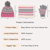 Pesaat Children's Hat Scarf Gloves Set Autumn Winter Knitted Hat