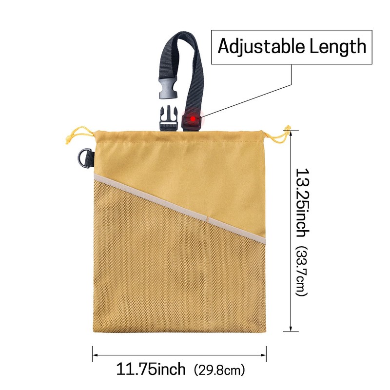 GNEGNI 2PCS Car Garbage Can, Hanging Car Trash Bag with
