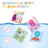Jollybaby Reusable Soft Flash Cards for Baby 0-6-12-18 Months, Preschool