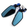 7/8'' Motorcycle End Bar Mirror 22mm Rearview Mirror Universal Motorbike