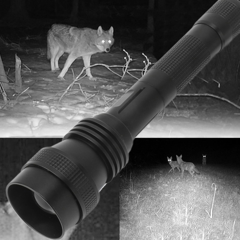 IR Flashlight Zoomable Waterproof Night Vision 850nm Infrared Flashlight for