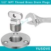Marine Drain Plug Kit 316 Stainless Steel Boat Drain Plug