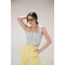 YAMEIZE Retro Pilot Double Bridge Rectangle Sunglasses for Men and Women Classic Style Square Vintage Glasses UV400 Protection Driving Outdoor, Gradient grey