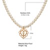 Aluinn Pearl Choker Necklace Fashion Gold Cross Necklace Heart Necklace